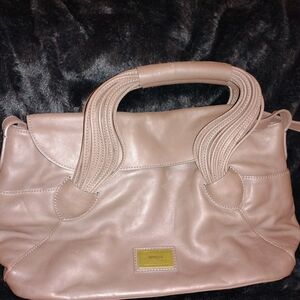 Giorgio Armani Women's Beige Leather Satchel
